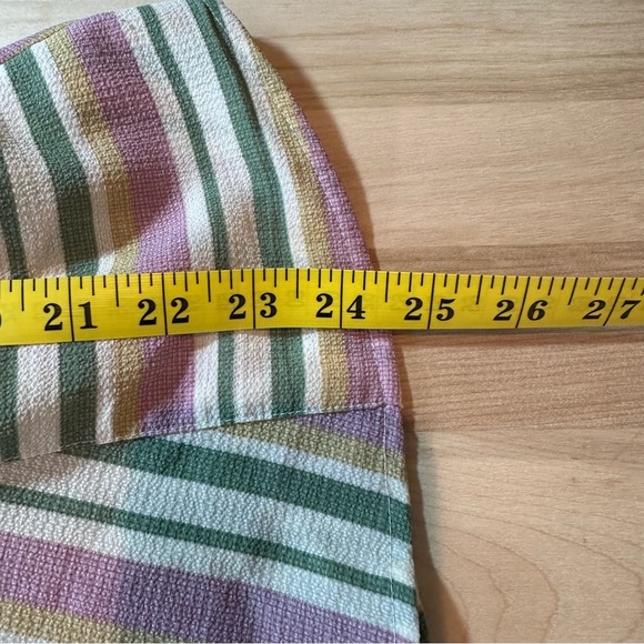 Pastel Sleeveless Top with Peplum and Tie Detail and square neckline Size L - Picture 5 of 14